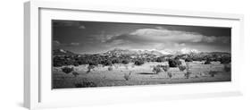 High Desert Plains Landscape with Snowcapped Sangre De Cristo Mountains in the Background-null-Framed Photographic Print