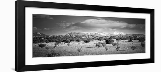 High Desert Plains Landscape with Snowcapped Sangre De Cristo Mountains in the Background-null-Framed Photographic Print