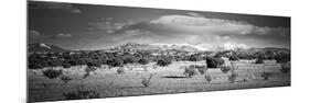 High Desert Plains Landscape with Snowcapped Sangre De Cristo Mountains in the Background-null-Mounted Photographic Print