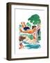 High Dive - Child Life-Keith+H215 Ward-Framed Premium Giclee Print