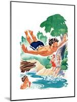 High Dive - Child Life-Keith+H215 Ward-Mounted Giclee Print