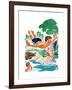 High Dive - Child Life-Keith+H215 Ward-Framed Giclee Print