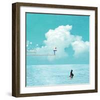 High Dive-Nancy Tillman-Framed Art Print