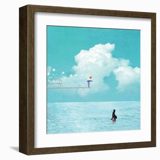 High Dive-Nancy Tillman-Framed Art Print