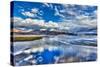 High Dynamic Range Image (Hdr) of Himalayan Mountain Lake in Himalayas Tso Moriri, Korzok, Changtha-f9photos-Stretched Canvas