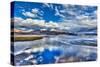 High Dynamic Range Image (Hdr) of Himalayan Mountain Lake in Himalayas Tso Moriri, Korzok, Changtha-f9photos-Stretched Canvas