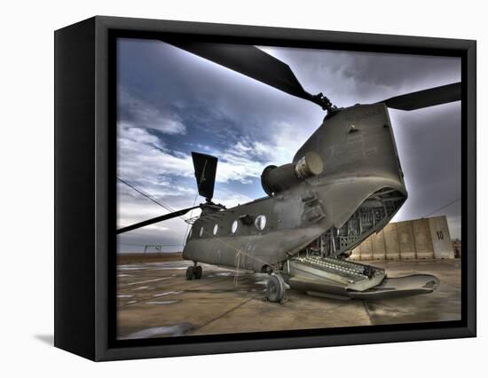 High Dynamic Range Image of a Ch-47 Chinook Helicopter-null-Framed Stretched Canvas