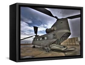 High Dynamic Range Image of a Ch-47 Chinook Helicopter-null-Framed Stretched Canvas