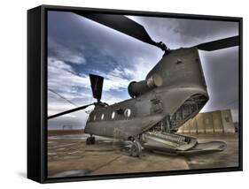 High Dynamic Range Image of a Ch-47 Chinook Helicopter-null-Framed Stretched Canvas