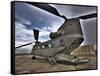 High Dynamic Range Image of a Ch-47 Chinook Helicopter-null-Framed Stretched Canvas