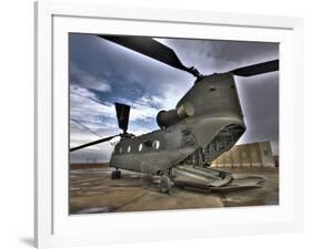 High Dynamic Range Image of a Ch-47 Chinook Helicopter-null-Framed Photographic Print