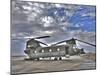 High Dynamic Range Image of a Ch-47 Chinook Helicopter-null-Mounted Photographic Print