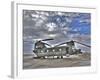 High Dynamic Range Image of a Ch-47 Chinook Helicopter-null-Framed Photographic Print