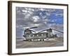 High Dynamic Range Image of a Ch-47 Chinook Helicopter-null-Framed Photographic Print