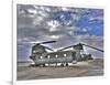 High Dynamic Range Image of a Ch-47 Chinook Helicopter-null-Framed Photographic Print