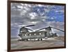 High Dynamic Range Image of a Ch-47 Chinook Helicopter-null-Framed Photographic Print