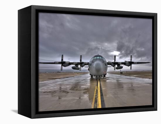 High Dynamic Range Image of a US Air Force C-130 Hercules-null-Framed Stretched Canvas