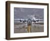 High Dynamic Range Image of a US Air Force C-130 Hercules-null-Framed Photographic Print