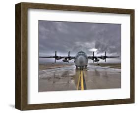 High Dynamic Range Image of a US Air Force C-130 Hercules-null-Framed Photographic Print