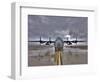 High Dynamic Range Image of a US Air Force C-130 Hercules-null-Framed Photographic Print