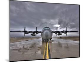 High Dynamic Range Image of a US Air Force C-130 Hercules-null-Mounted Photographic Print