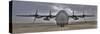 High Dynamic Range Image of a US Air Force C-130 Herucles-null-Stretched Canvas