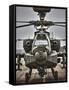 High Dynamic Range Image of An AH-64 Apache Helicopter On the Runway-Stocktrek Images-Framed Stretched Canvas