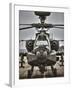 High Dynamic Range Image of An AH-64 Apache Helicopter On the Runway-Stocktrek Images-Framed Photographic Print