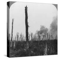 High Explosive Shells Bursting in Mametz Wood, France, World War I, 1916-null-Stretched Canvas