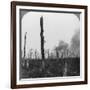 High Explosive Shells Bursting in Mametz Wood, France, World War I, 1916-null-Framed Photographic Print