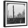 High Explosive Shells Bursting in Mametz Wood, France, World War I, 1916-null-Framed Photographic Print
