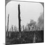 High Explosive Shells Bursting in Mametz Wood, France, World War I, 1916-null-Mounted Photographic Print