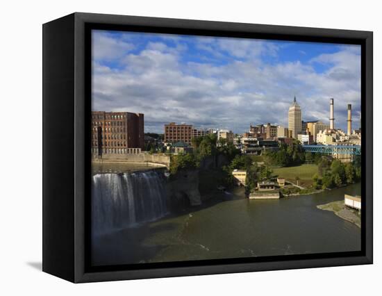 High Falls Area, Rochester, New York State, United States of America, North America-Richard Cummins-Framed Stretched Canvas