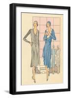 High Fashion Flappers-null-Framed Art Print