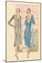 High Fashion Flappers-null-Mounted Art Print