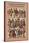 High Fashion in the Alpine Kingdom Swiss Men and Women-Friedrich Hottenroth-Stretched Canvas