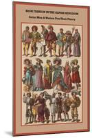 High Fashion in the Alpine Kingdom Swiss Men and Women-Friedrich Hottenroth-Mounted Art Print