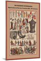 High Fashion in the Low Countries XIII - XV Centuries-Friedrich Hottenroth-Mounted Art Print