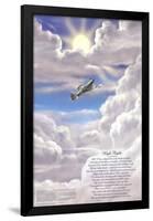 High Flight Poem Military Educational Chart Poster-null-Framed Poster