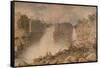 High Force, Teesdale, c1807-Francis Nicholson-Framed Stretched Canvas