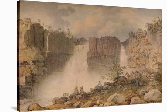 High Force, Teesdale, c1807-Francis Nicholson-Stretched Canvas