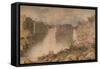 High Force, Teesdale, c1807-Francis Nicholson-Framed Stretched Canvas