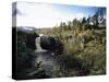 High Force Waterfall, the Pennine Way, River Tees, Teesdale, County Durham, England-David Hughes-Stretched Canvas