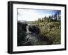 High Force Waterfall, the Pennine Way, River Tees, Teesdale, County Durham, England-David Hughes-Framed Photographic Print