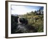 High Force Waterfall, the Pennine Way, River Tees, Teesdale, County Durham, England-David Hughes-Framed Photographic Print