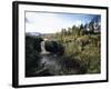 High Force Waterfall, the Pennine Way, River Tees, Teesdale, County Durham, England-David Hughes-Framed Photographic Print