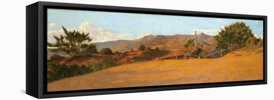 High Ground-Odoardo Borrani-Framed Stretched Canvas