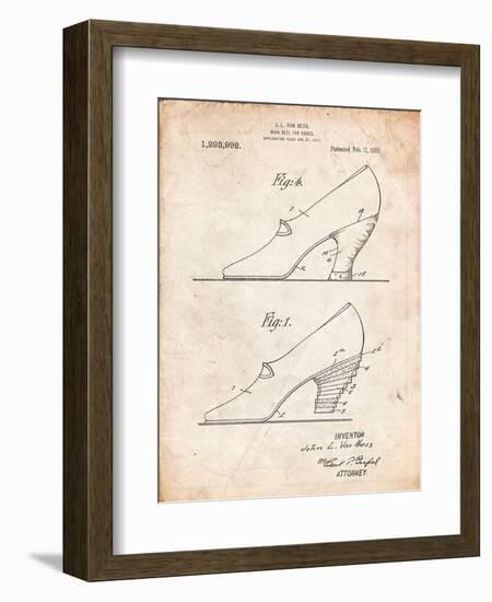 High Heel Shoes 1919 Patent-Cole Borders-Framed Art Print
