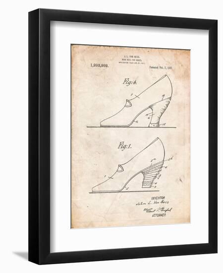 High Heel Shoes 1919 Patent-Cole Borders-Framed Art Print