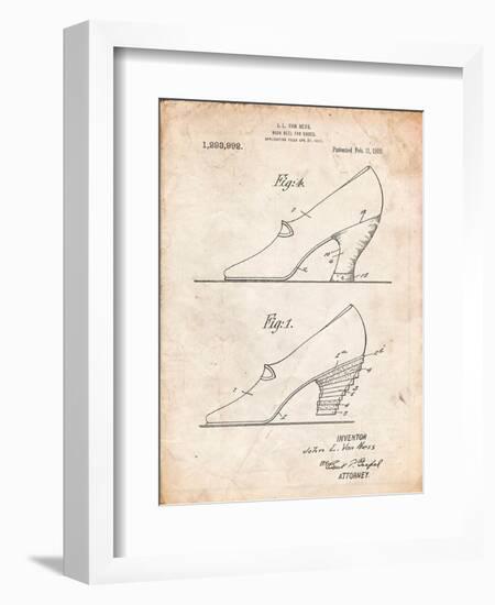 High Heel Shoes 1919 Patent-Cole Borders-Framed Art Print